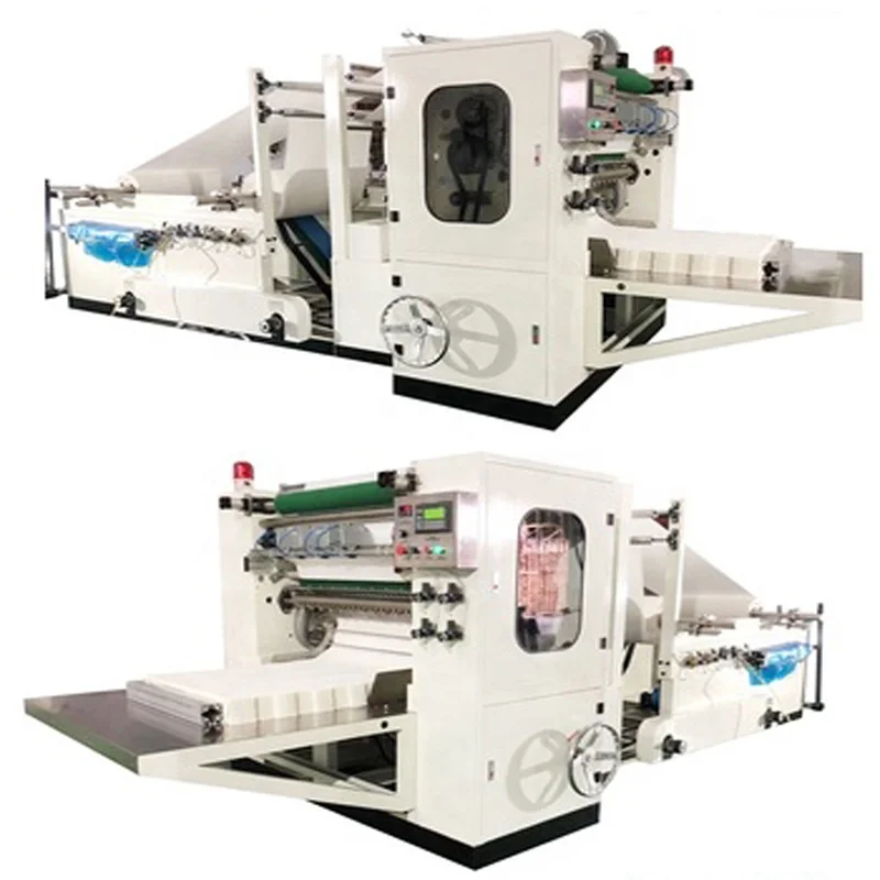 2/3/4/5/6/7 Line  Steel To Rubber/Steel Embossing V Fold Soft Facial Tissue Paper Folding Machine