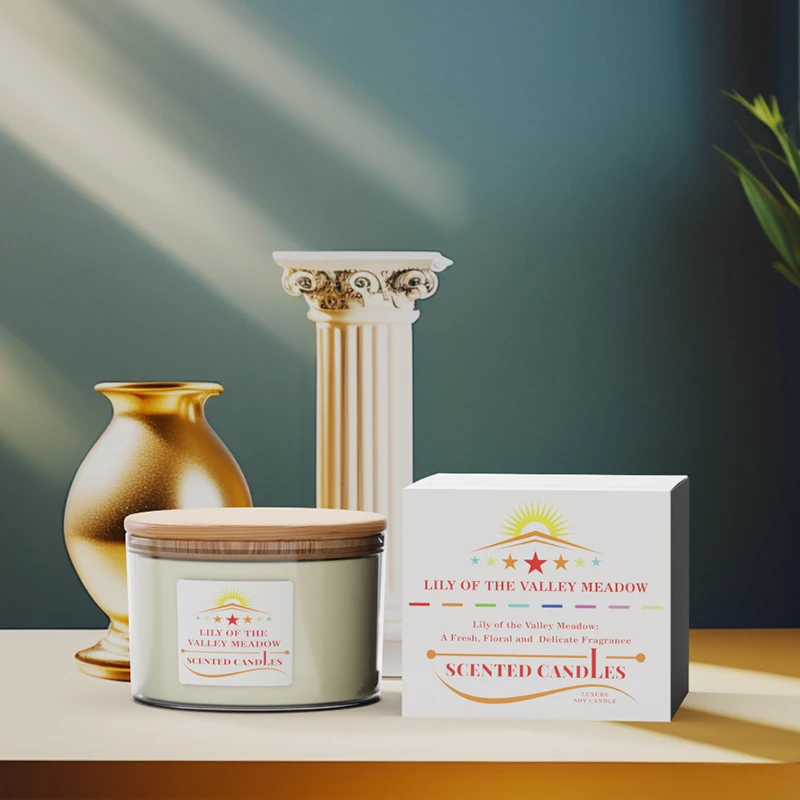 A06PZM Supplier Polished Glass Scented Candles Jar Matt Inner OEM ODM with Bamboo Lid for Office Use and Home Decor