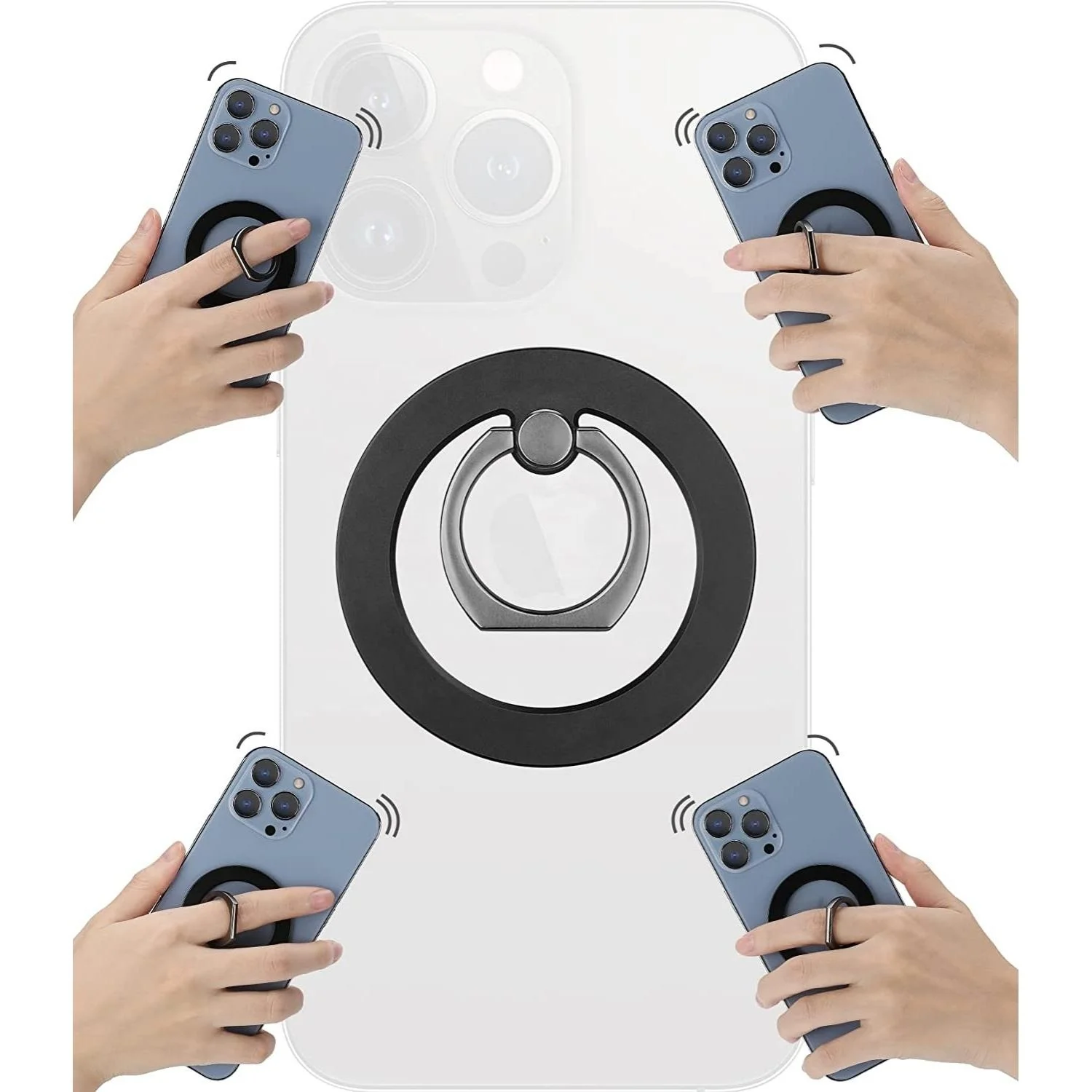 Съемная металлическая подставка для телефона Magsafe магнитный держатель-кольцо на палец стикер аксессуары iPhone Samsung