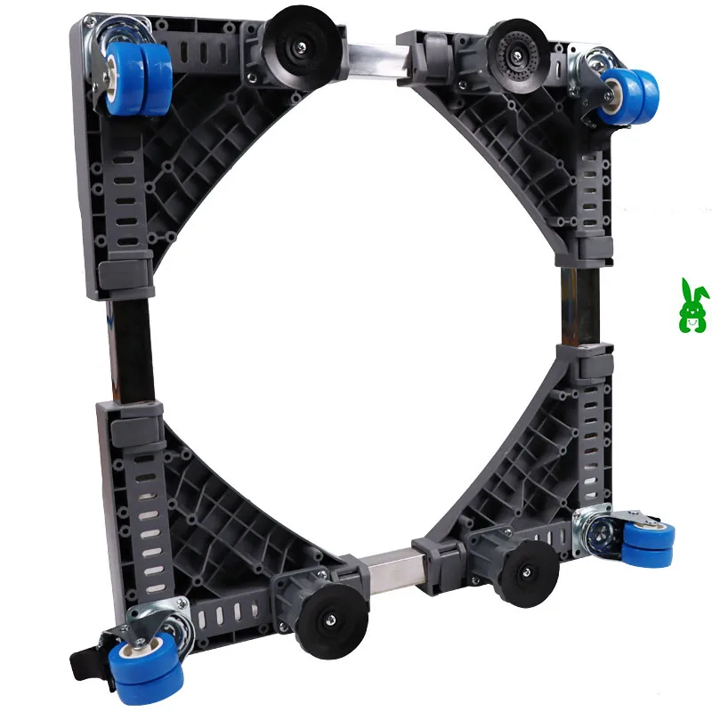 Washing machine stand adjustable movable thickened SS tube washer dryer refrigerator base
