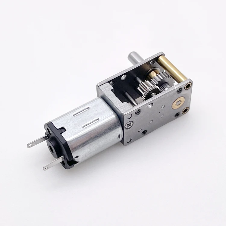 Small Size worm gear box 12*20mm high ratio 1024/1 1rpm low speed 12v dc worm gear motor
