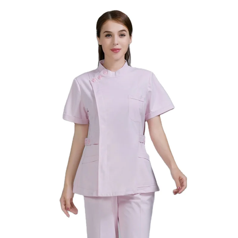 2021 Wholesale Tops and Pants High Quality Nurse Uniform Spandex Stretchy Fashionable Uniform Medico Scrubs Uniforms