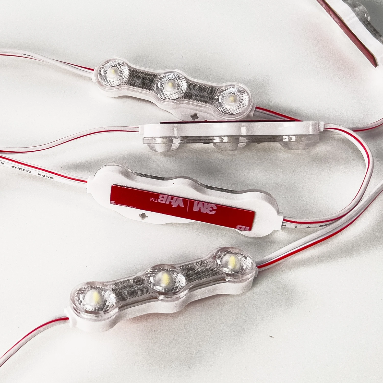 dc12V 5 years warranty two three four leds white 6500k samsung chip smd 2835 lens led modules for signage