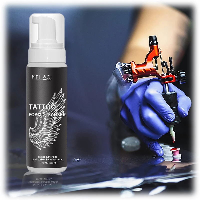 Wholesale Permanent Tattoo Ink Cleanser Dead Skin Removal Deep Cleansing Foaming Soft Spray With Your Logo