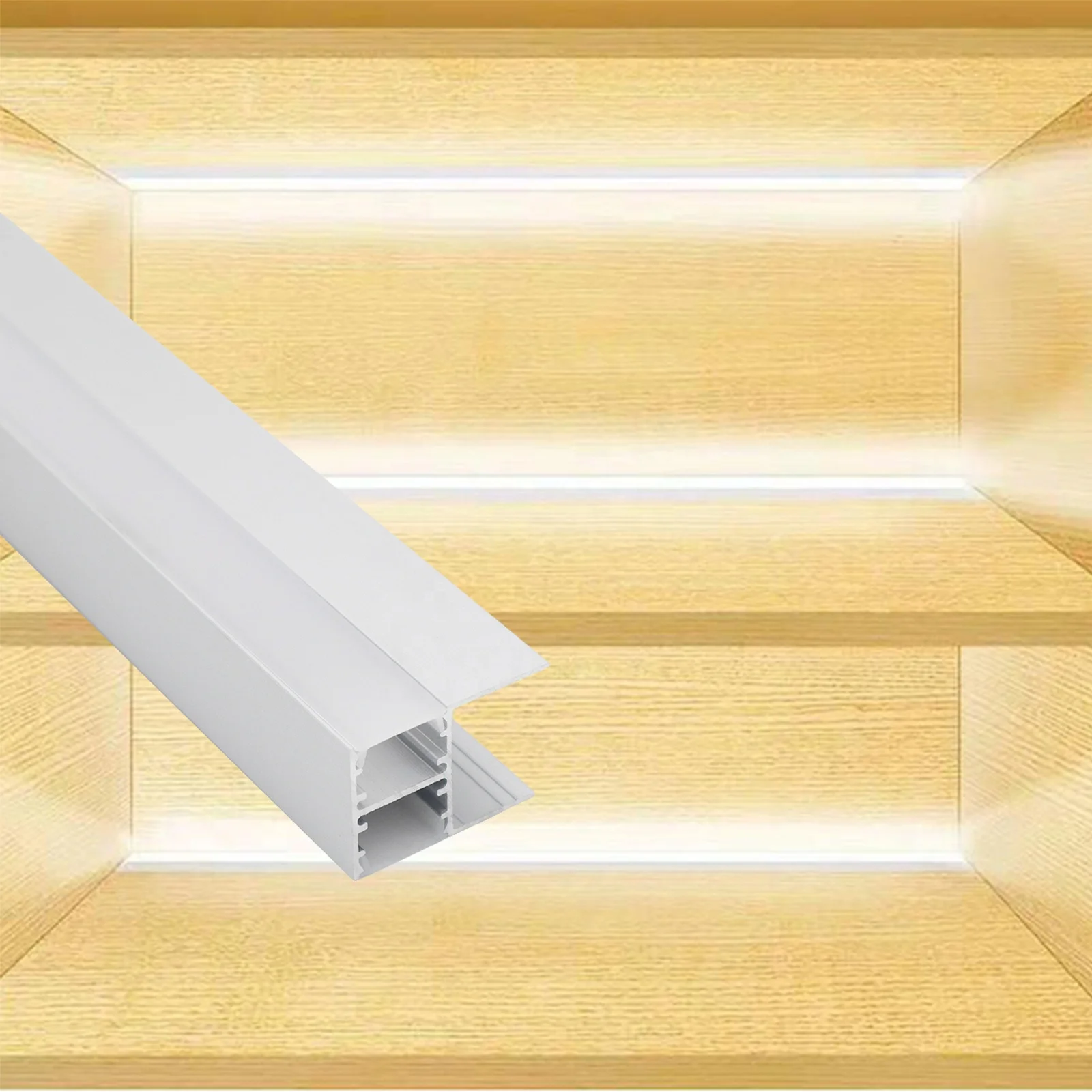 Led Plastic Flexible Profile 026 Cabinet Light For 18MM Board 30*20MM Led Recessed Aluminum Profile