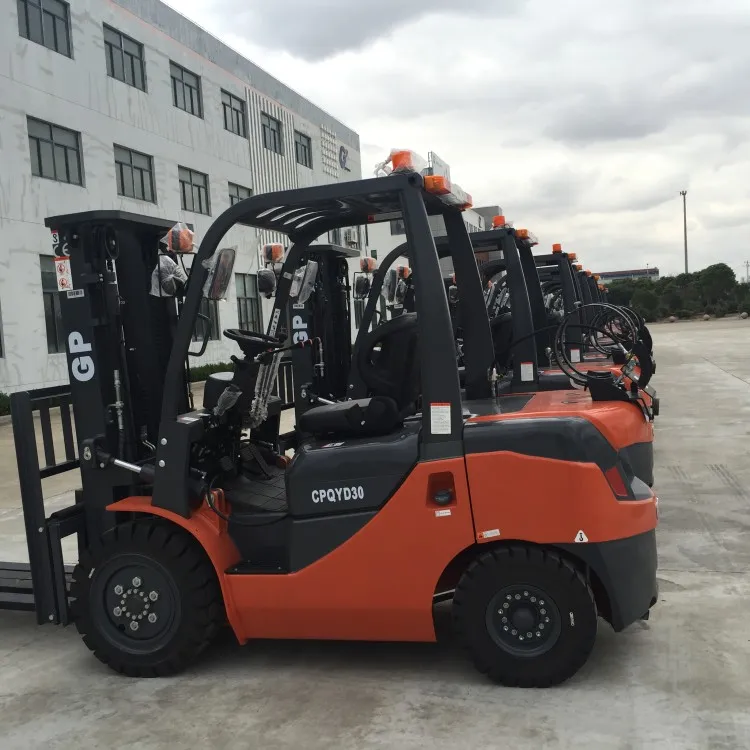 Japan toyota style diesel/gasoline/lpg forklift truck 2.5 ton 3ton 3m 4m 5m 6m triplex mast