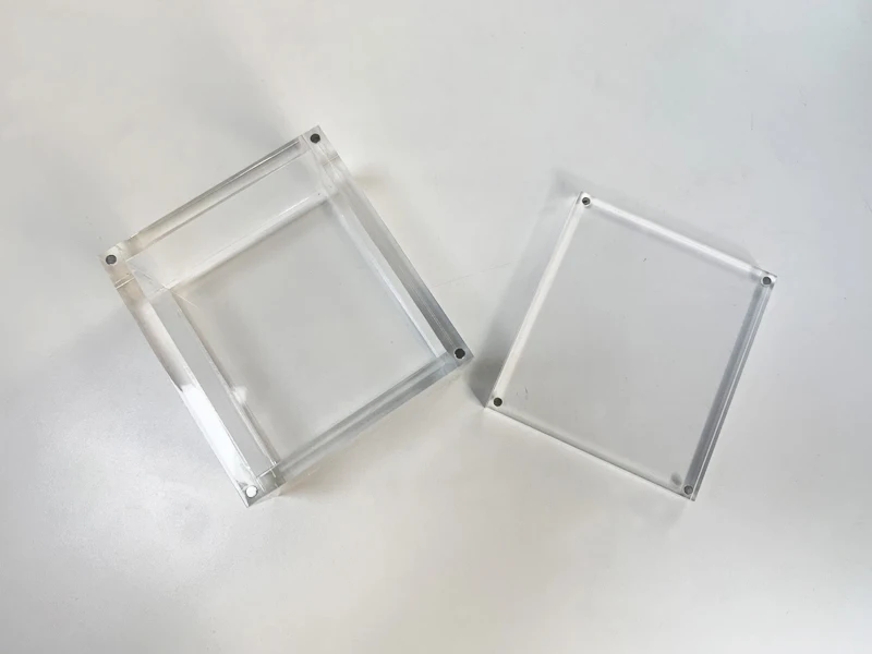 Luxury Acrylic Display Packing Box Clear Plastic Storage Box Organizer 10mm Thickness Customized
