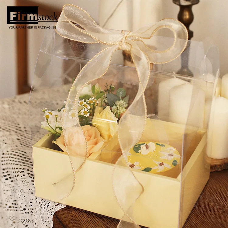 wedding cookie candy cake baking boxes with window foldable gift clear packaging luxury box
