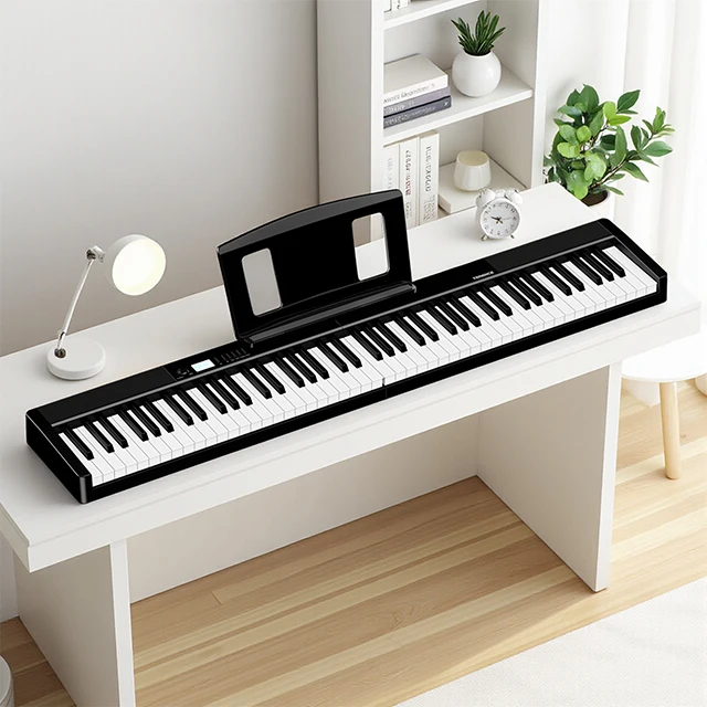 Terence V30 88 Keys Semi-Weighted Portable Digital Electric Piano Keyboard Full Size Full-featured Electronic Instrument