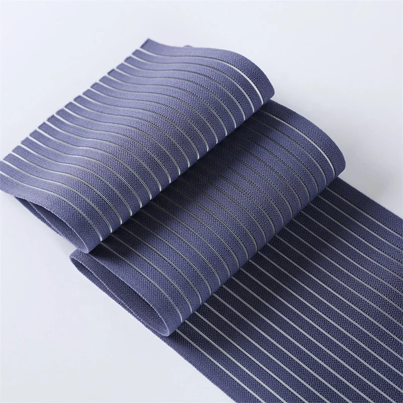 Free samples Verified factory custom wide durable elastic band fish silk elastic webbing tape for abdominal waist support belt