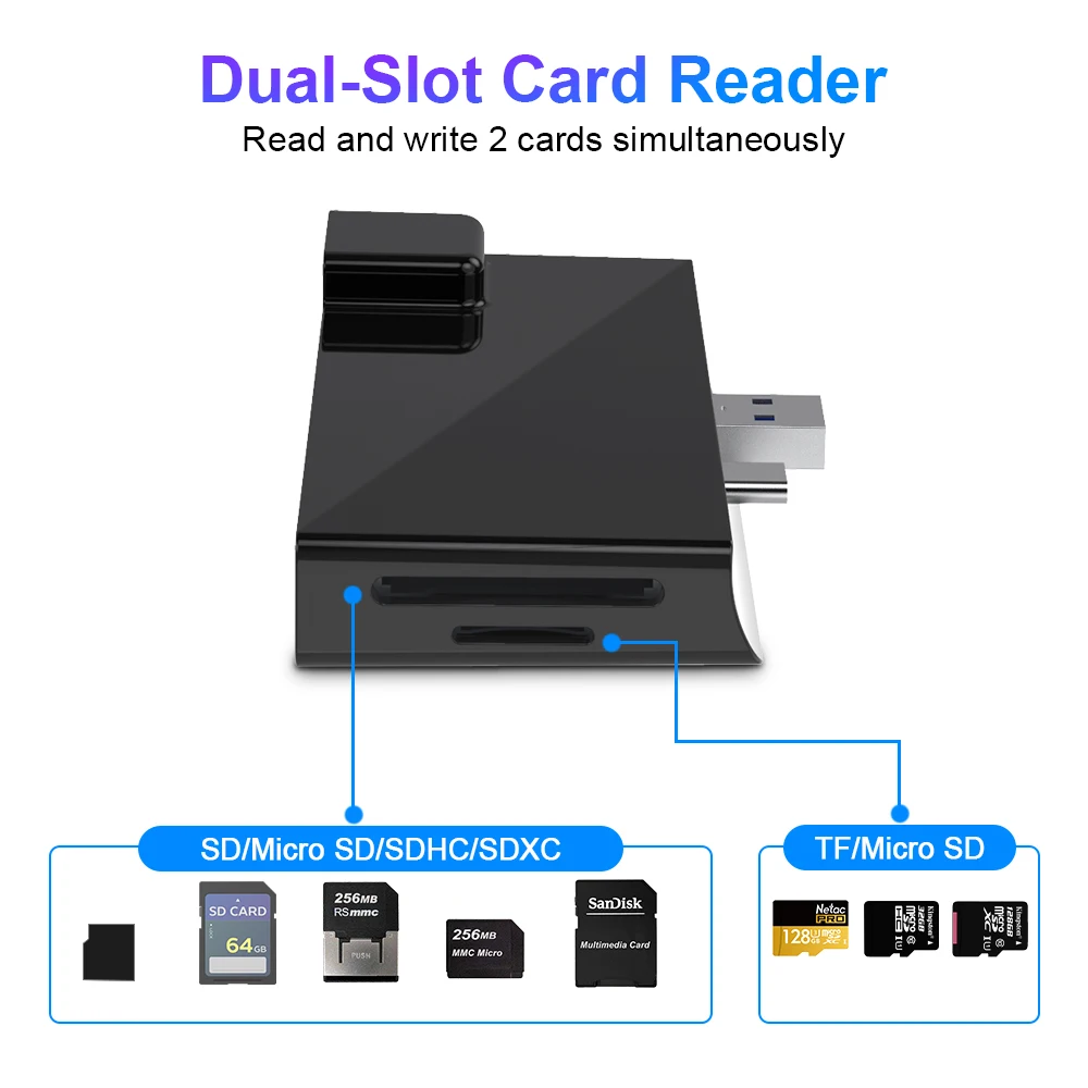 Gigabit Ethernet RJ45 Порт-2 x USB 3,0-4K HDMI - USB Type-C USB hub маориновой кард-ридер