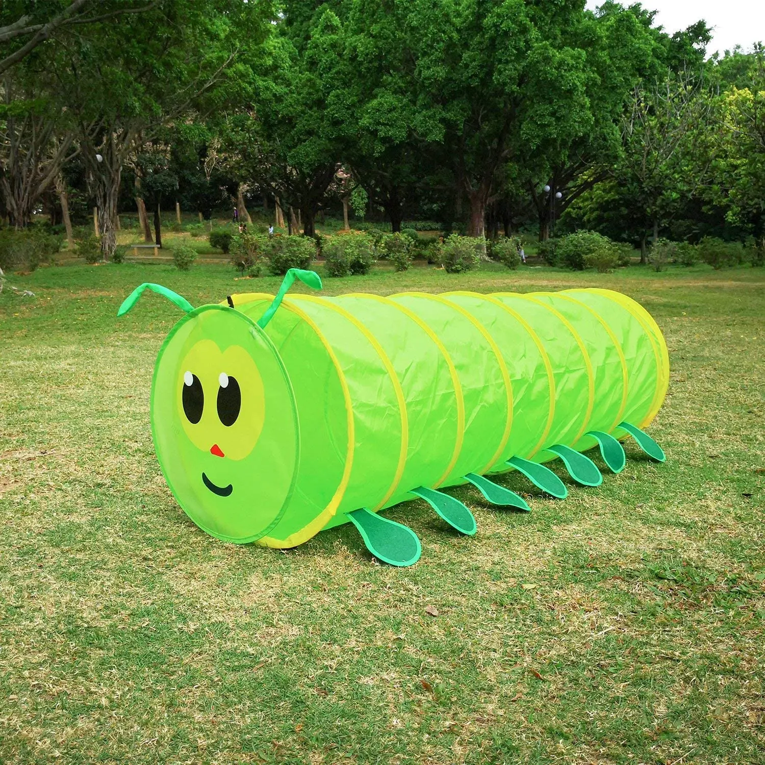 Kids Play Tunnel Tent Children Crawl Tube Toys Boys Girls Pop Up Toddler Tent for Indoor Outdoor Playing (Green)