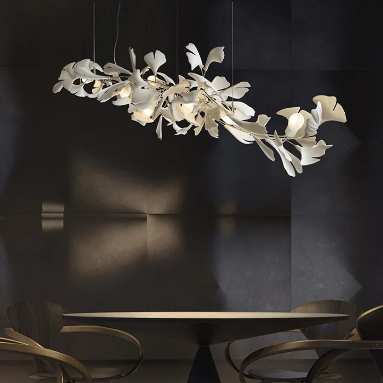 Modern flower hanging ceiling pendant lamps luxury hotel lobby ceramic luxury hotel lobby chandelier