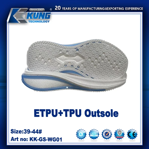 High Quality  sneakers custom sole ETPU TPU shoe sole Popcorn Outsole manufactures