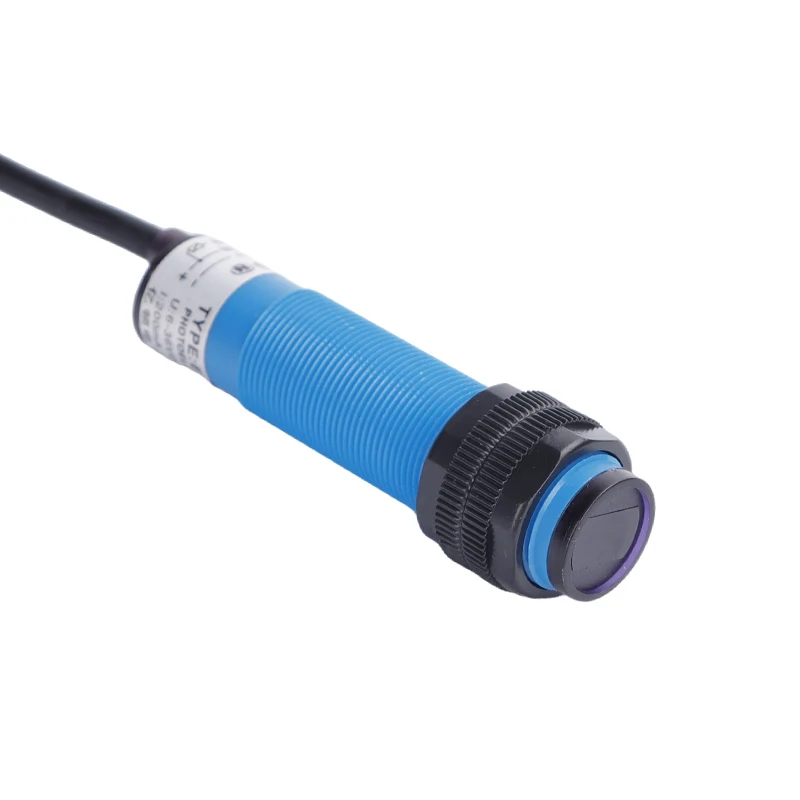 G18 NPN PNP NC-free AC DC four-wire AC DC universal waterproof grade IP67 detection distance 50cm wire length 2m