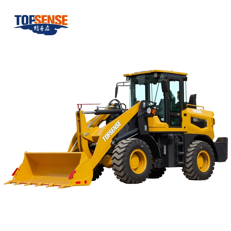 Factory Price!! New Rear Hood Design Easy to Maintain 2000kg Wheel Loader 2 Ton diesel Compact Front End Loader