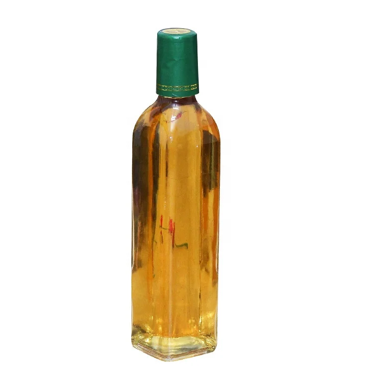 100ml 150ml 250ml 500ml 750ml 1000ml Clear Green Square Glass Olive Oil Bottle with Screw Cap