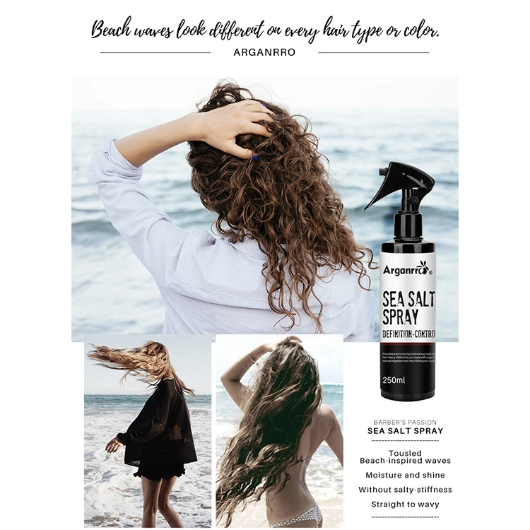 BARBERPASSION Private label best sea salt spray for hair create texture and body and perfect for beach look