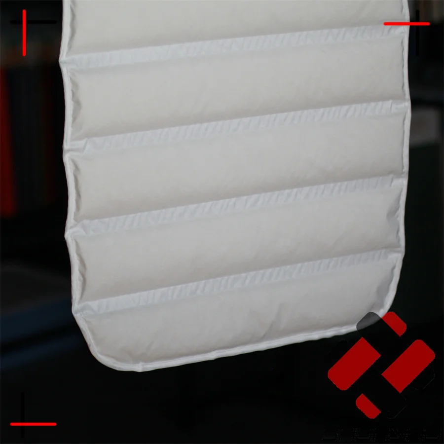 polyester spandex stripe crepe style weaving double layer channel fabric for down jackets