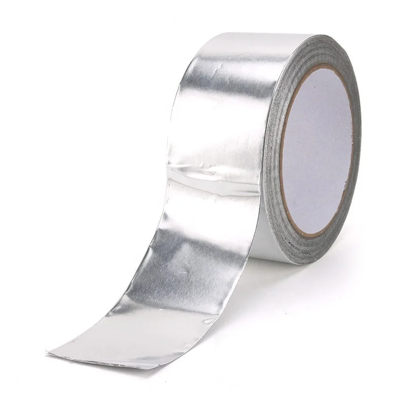 Fireproof Reinforced Aluminium Foil Tape Glass Fiber Insulation Pipe Sealing Aluminum Tape