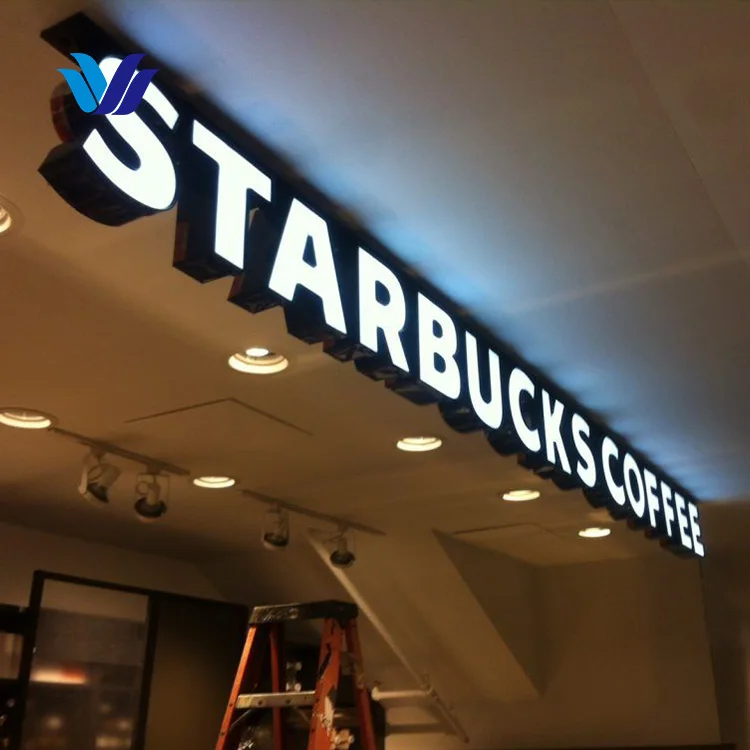 Hongsen Custom Sign Shop Sign 3D Led Light Advertising Acrylic Letters