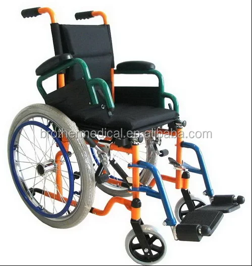 Europe best seller steel aluminum adjustable wheelchair fauteuil roulant kid medical equipment for sale bon marche