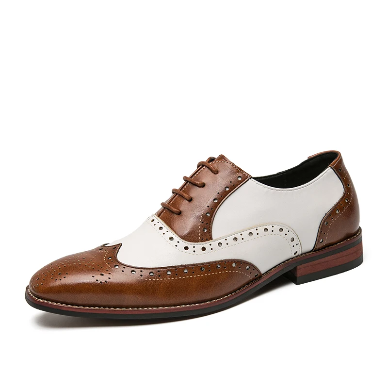 Latest Design Lace-up Fashion Driving Dress Shoes Good Quality 2021 Handmade Men Leather Oxford Shoe