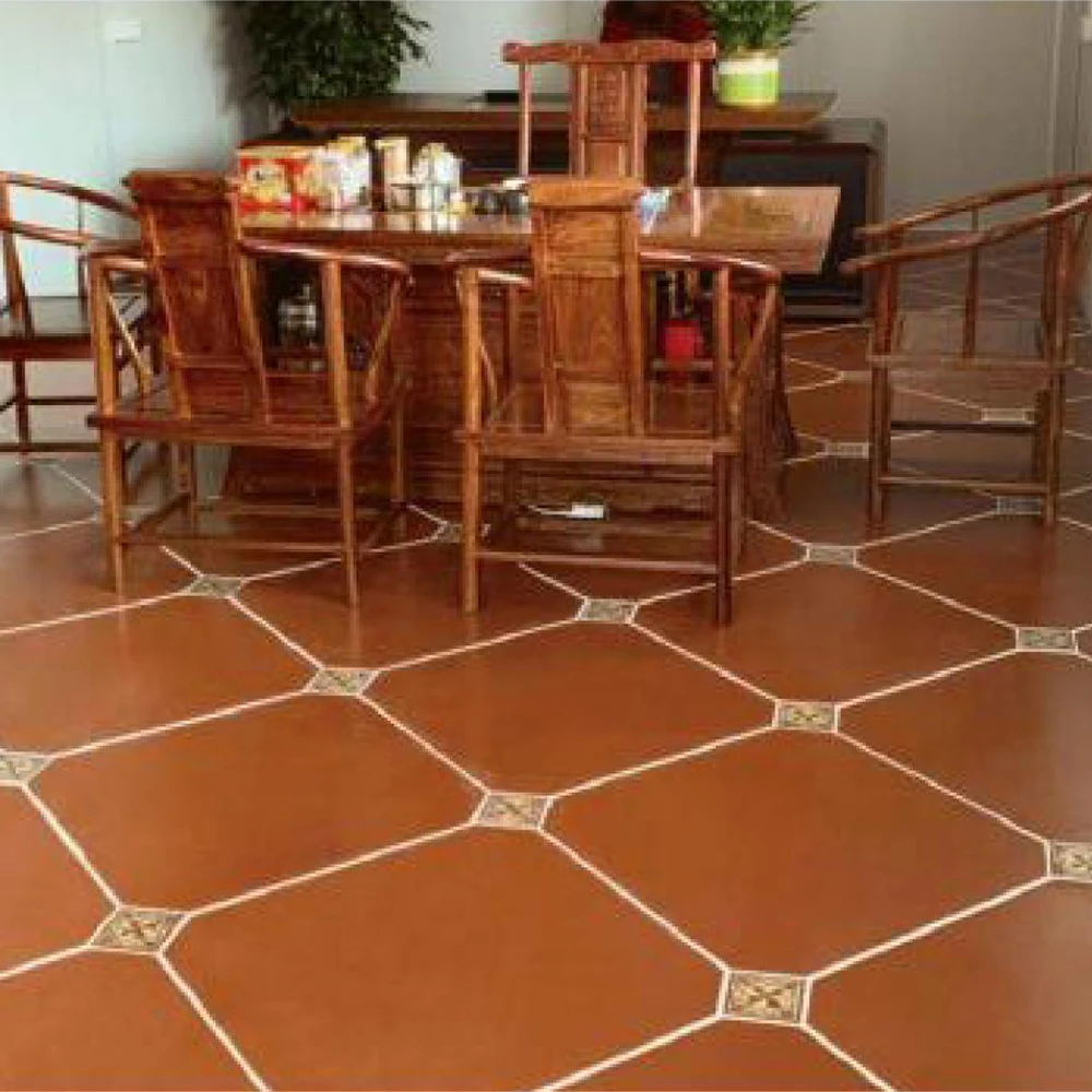 Wholesale 300X300 Red Moisture-Proof Tile Exterior Rustic Ceramic Porcelain Glazed Terracotta Kitchen Paving Floor Tiles