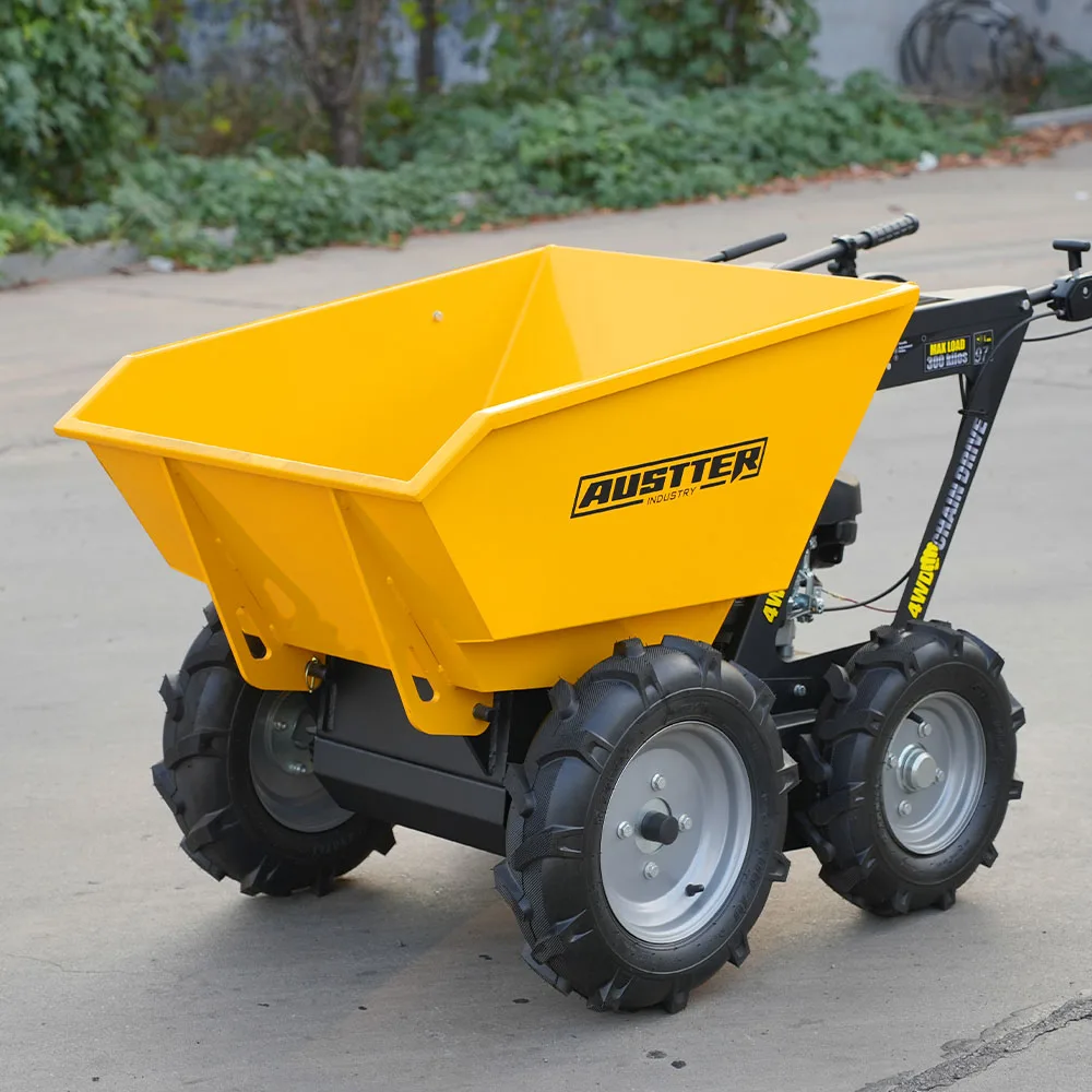 AUSTTER 250kg Small Garden petrol powered mini Wheelbarrow Trade Assured Farm Truck Mini Dumper