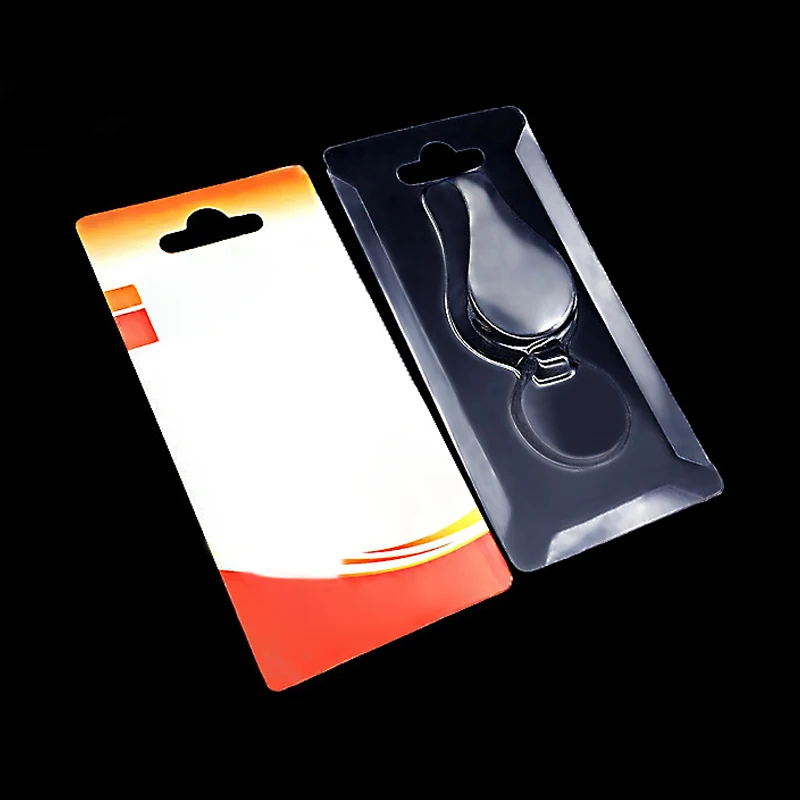 Slim Plastic Package Box New Design Carded Forming Clamshell Pvc Slide Custom Memory Card Blister Packaging Plastic Tr