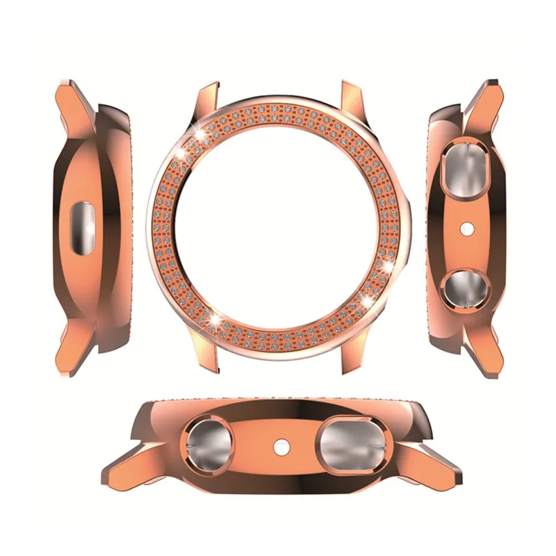
case for Samsung Galaxy Watch Active 2 Case Bling 40mm 44mm, Women Girl Jewelry Crystal Diamond Watch Bezel Bumper Protector Shi 