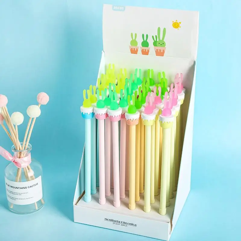 Cute Plant series gel pen meat creative style soft gel candida potted cute stationery