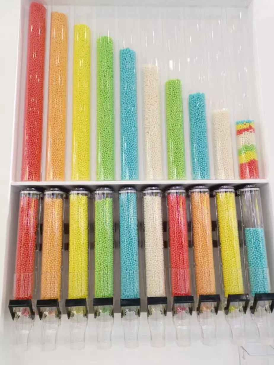 ECOBOX Bulk Food Gravity Bins Clear Food Dispensers Wall Candy Tubes Dispenser Round Tubes Candy Acrylic Tube for Decoration