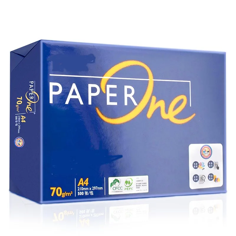 Wholesale office printer papers from china factory 70gsm 80gsm bond paper a4 ream paperone copy paper