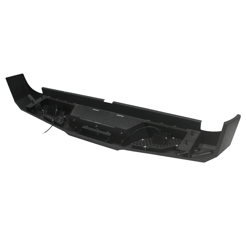 Dongsui Factory 4x4 Pickup Black Steel Car Rear Bumper Guard with LED Lamp for Ford Ranger F150 Nissan Navara NP300 D40 D22