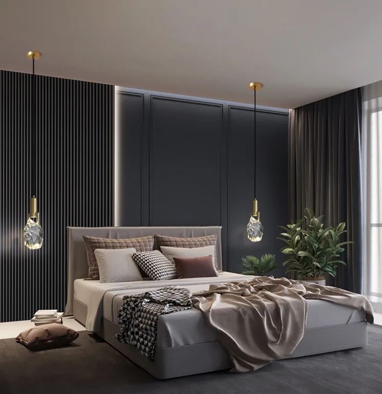 American design Retro Bedroom Decorative luxury K9 Chandelier kitchen restaurant modern luxury glass chandelier