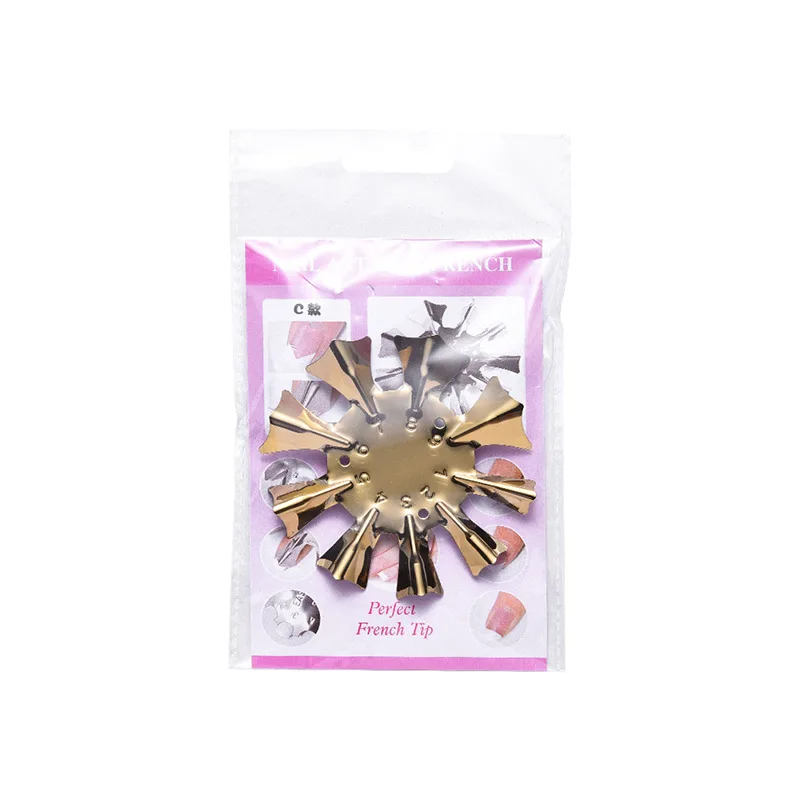 High Quality Professional Easy French Crystal Making Manicure Steel Plate Model Stainless Steel Template For Nail Tool