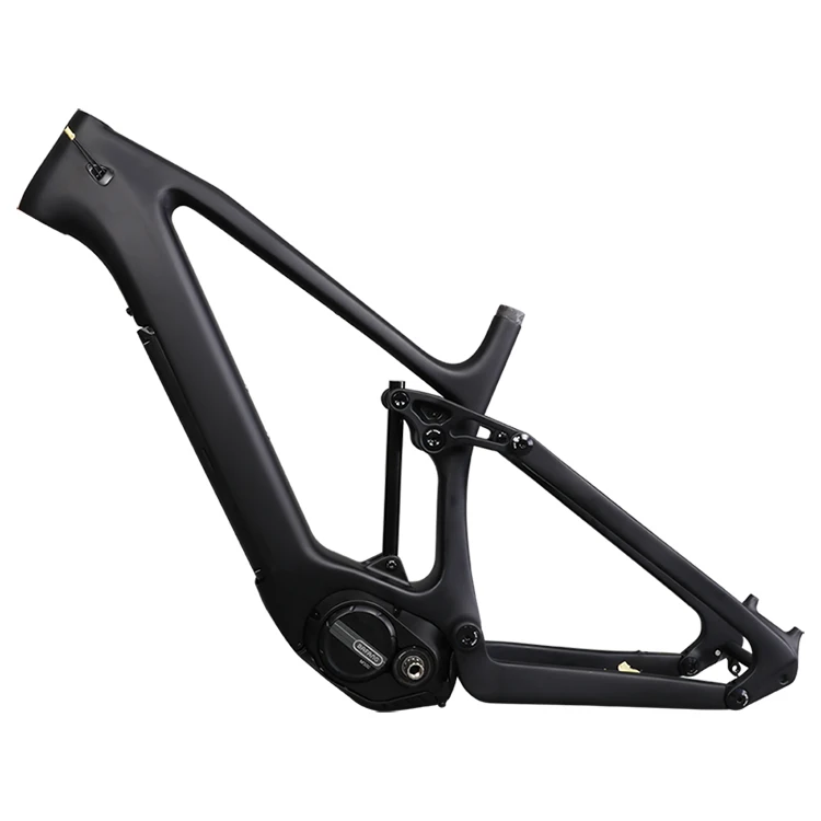 carbon   ebike  frame  full suspension ebike  frames with Bafang M600 battery motor
