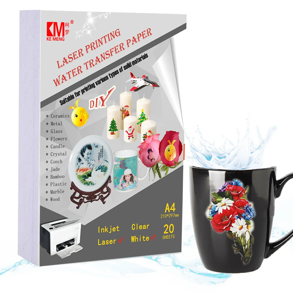 Water Slide Decal Paper Factory direct sales Laser Inkjet Iron Sublimation For Print Transfer Paper Water Slide Decal Paper