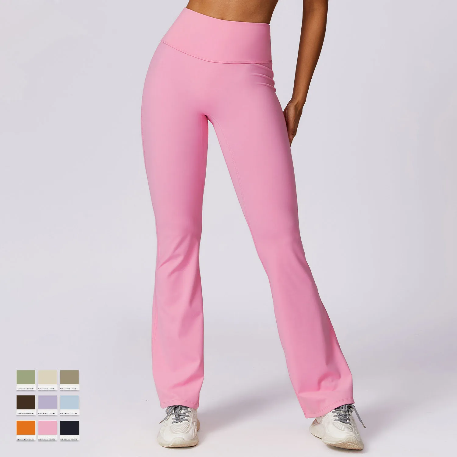 Flare With-flared Bottoms Legging For-girls With-scrunch Spandex Shiny For-women Girls Flared Leggings