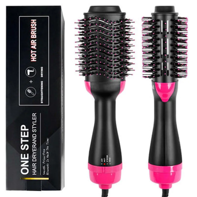 Professional Electric Hair Brush Fast Straightener Comb 3 In 1 One Step 1200w Dryer Volumizer Hot