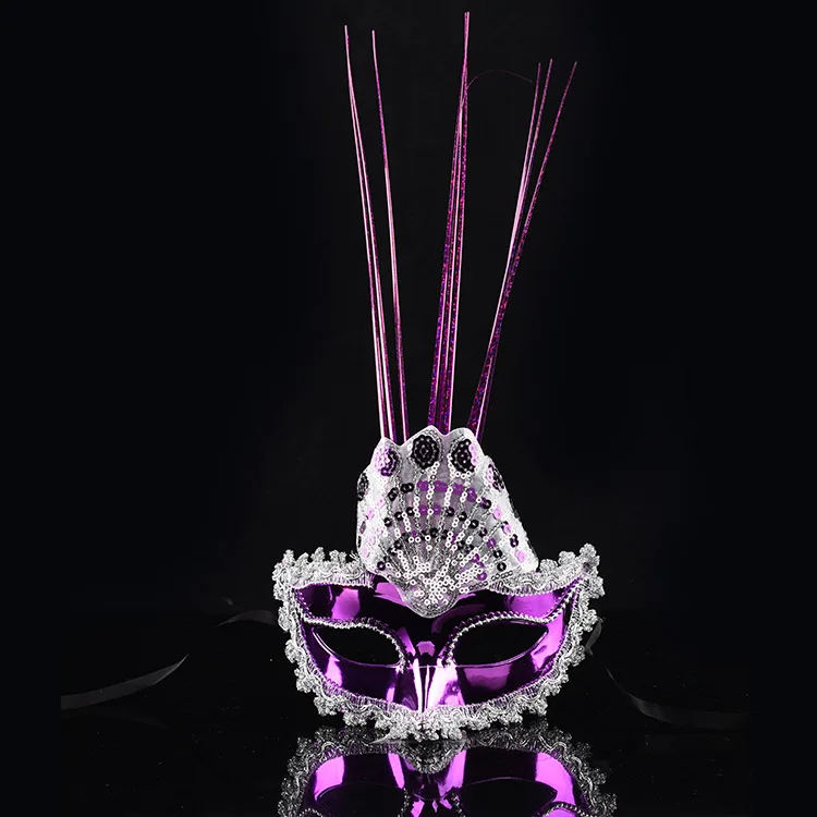 Halloween Peacock Mask Blindfold Female Ball Princess Supply Children Beauty Bar KTV Performance Props