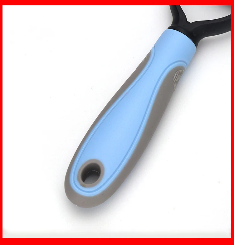 Pet Grooming Brush Double Sided Shedding Dematting Hair Remover Rubber Rake Comb For Dogs