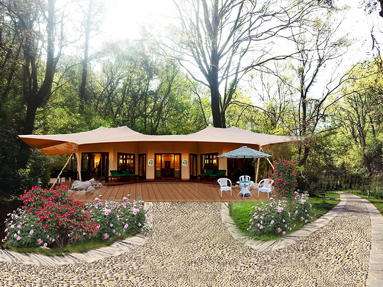 Chinese Tensile Building Structures Stadium PVC Coated Tarpaulin Tent Membrane Structure