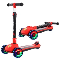 2021 Manufacturer Foldable Design Three Wheels Push Scooter For Children