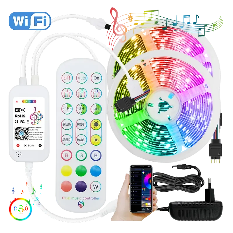 Good Quality 24 keys Tuya Smart music WiFi Controller Magic with Alexa Google Home