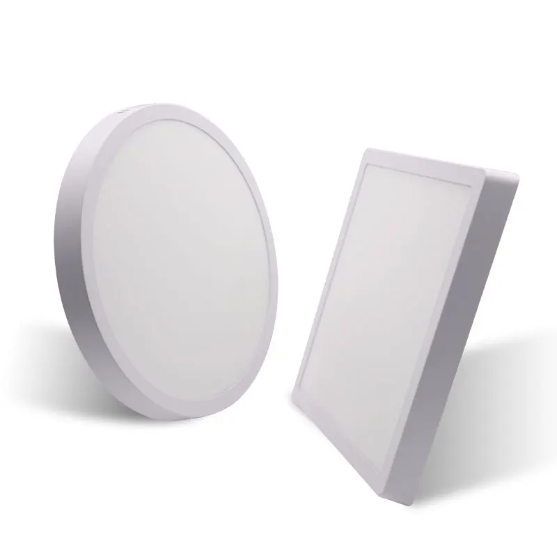 LED de Sobrepor surface mounted led panel 6W 12W 18W 24W round square led panel light Ceiling Light for Indoor Use