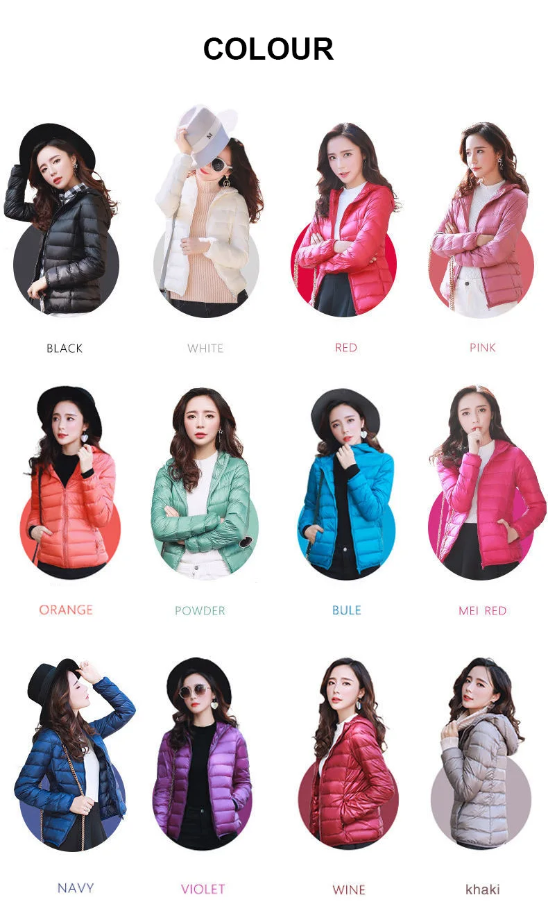 RedHK High Quality Wholesale Outdoor Light Warm Duck Feather Custom Logo Nylon Hooded Winter Bubble Puff Filled Down Puffer Coat