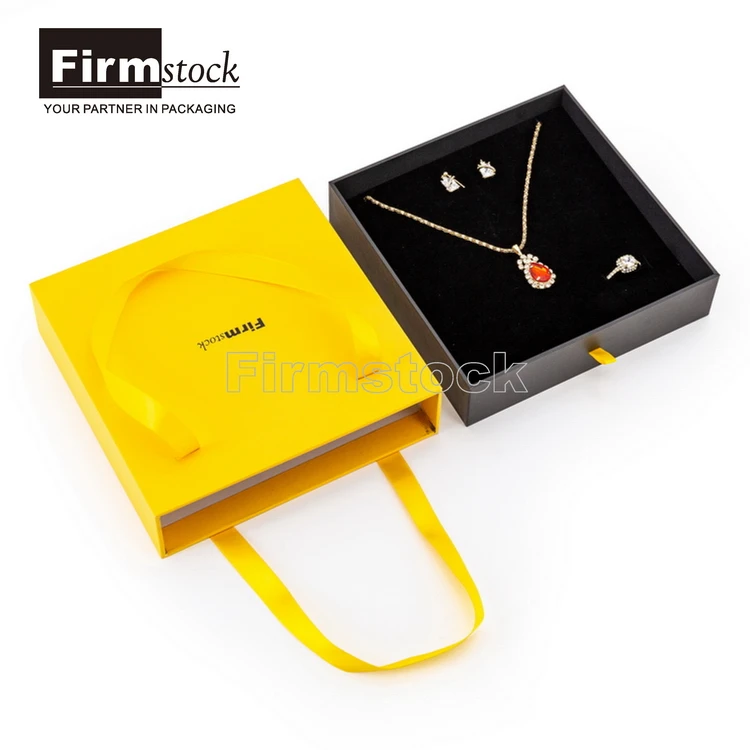 customized necklace with name jewelry logo packaging box for a and bracelet cardboard drawer pouch custom printed white