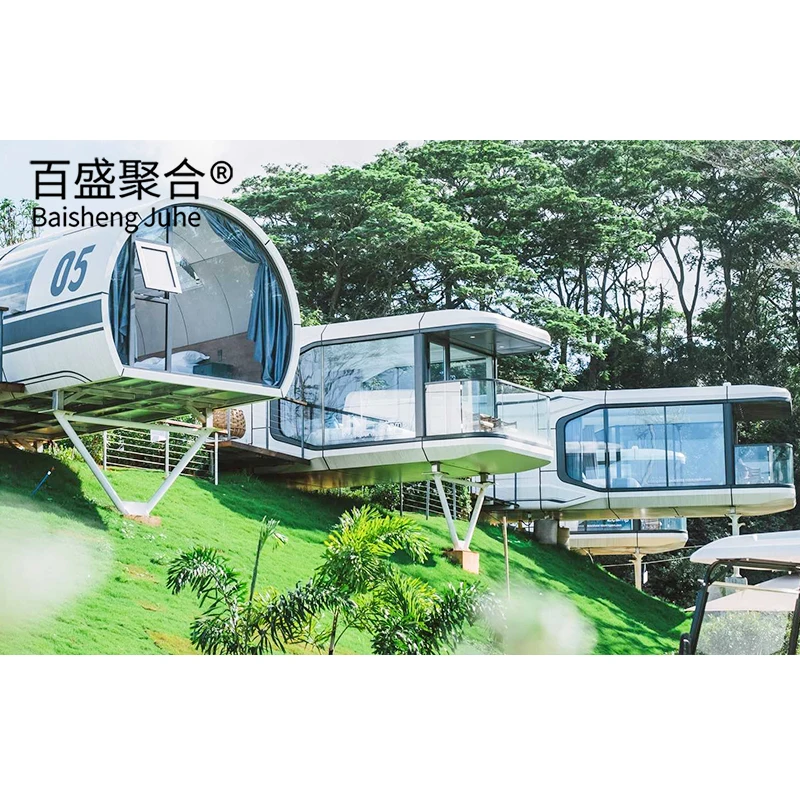 New custom desert forest grassland yard mobile home intelligent AI control thickened material space capsule